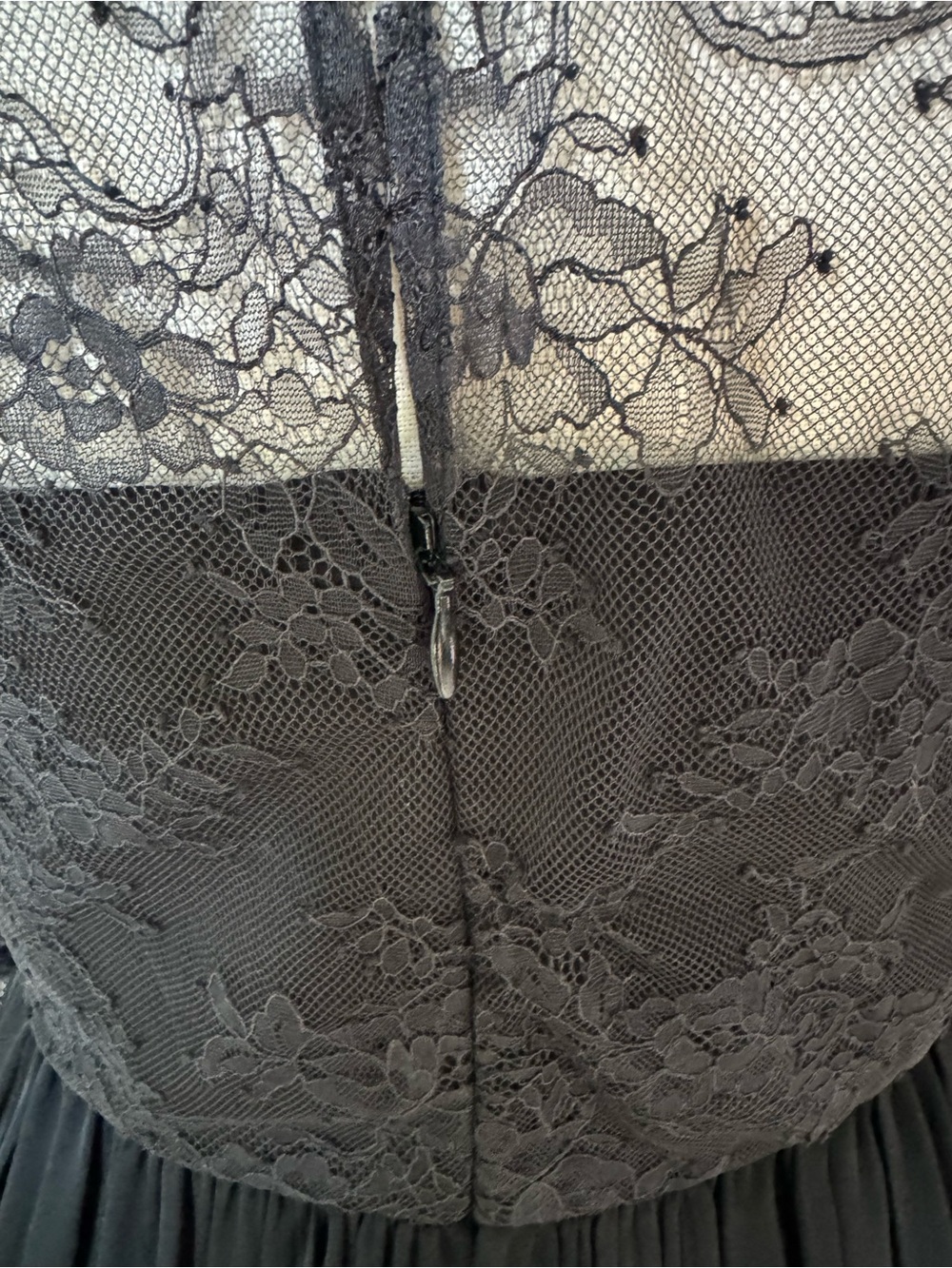 Catherine Deane Lace Leather Silk Dress 12 - Picture 7 of 11